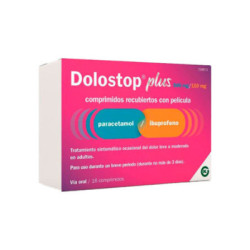 Dolostop plus 500 mg/150 mg 16 comprimidos recubiertos con pelicula
