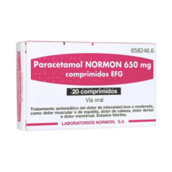 Paracetamol normon efg 650 mg 20 comprimidos